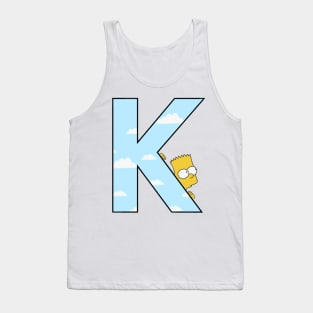 Simpsons letter Tank Top